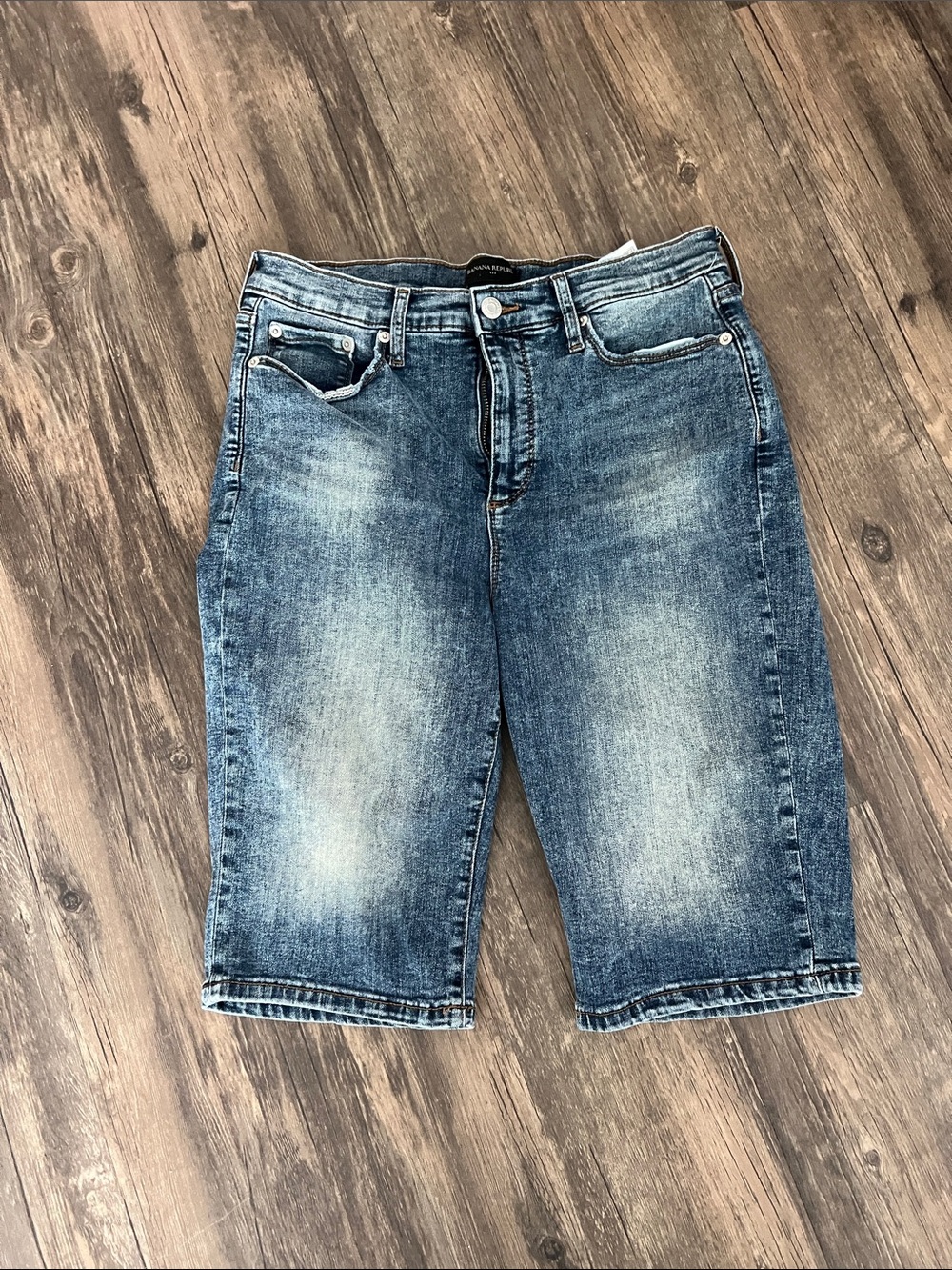 Banana Republic Women's Faded Blue Denim Shorts